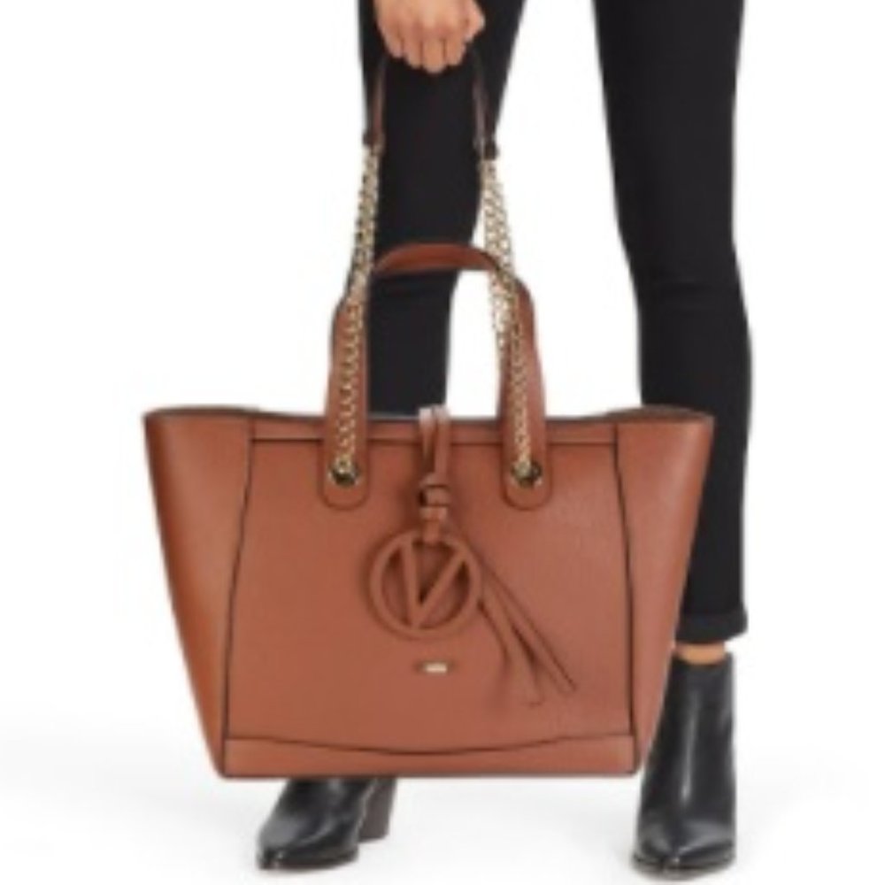 (SOLD) $459 *NEW* Valentino by Mario Valentino Leather Tote - Picture 10 of 15